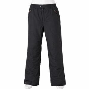 Obermeyer Mens Black Elastic Waist Insulated Softshell Ski Snow Pant L Long